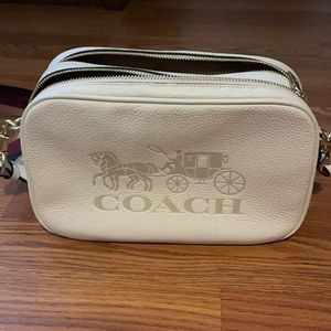 White coach bag